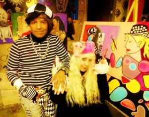 Artist and Model w/ Poodle