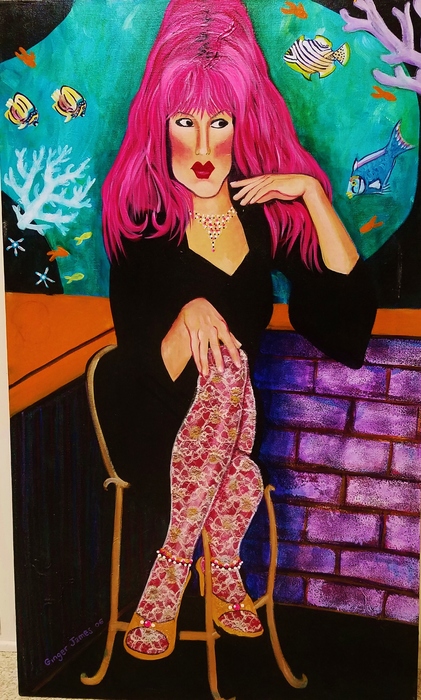 Miss Pretty with Aquarium