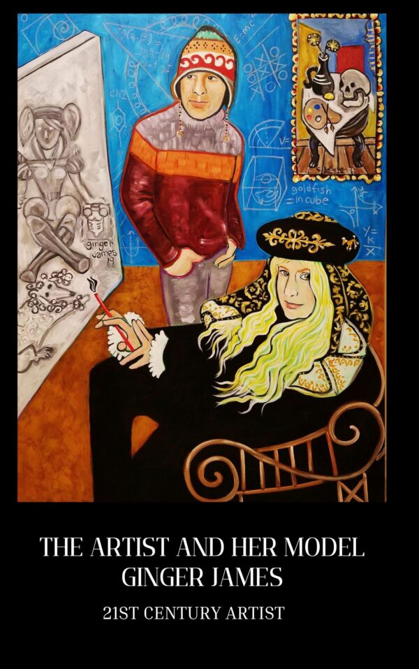 Ginger James Bio Book -The Artist and Her Model, signed with extras, $100